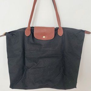 Longchamp Le Pliage Large Shoulder Tote - Black